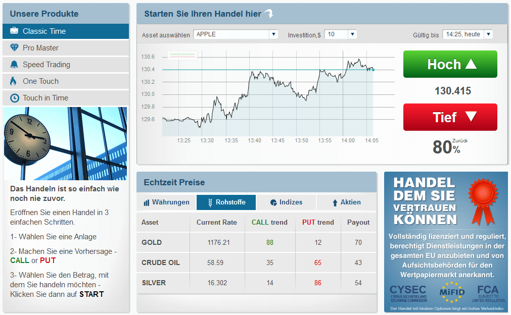 OptionTime Screenshot