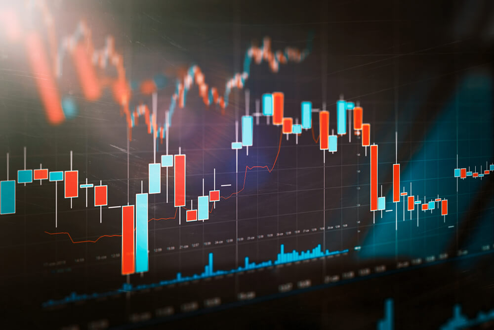 Stock,Market,Trading,Graph,,Investment,Candlestick,Chart.,Financial,Investment,Background