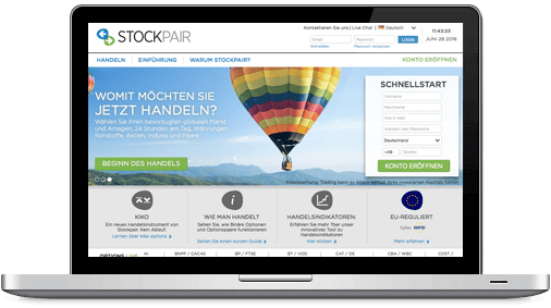 stockpair screen