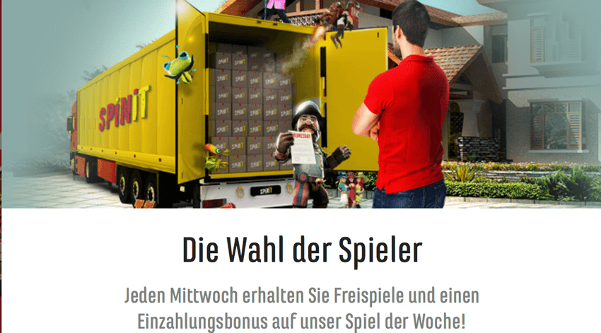 Freispiele für Stammkunden von Spinit