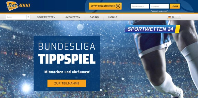Sportwetten24 Bundesliga Tippspiel Header