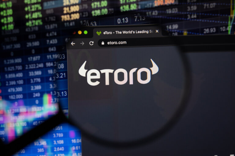 Kaufbeuren,,Germany,-,April,26,,2021:,Etoro,Company,Logo,On