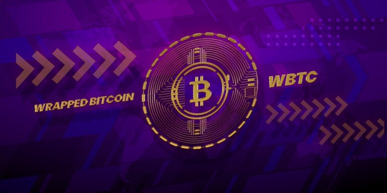 Cryptocurrency,Wrapped,Bitcoin,Wbtc,Token,Logo,Layout.,Cryptocurrency,And,Blockchain