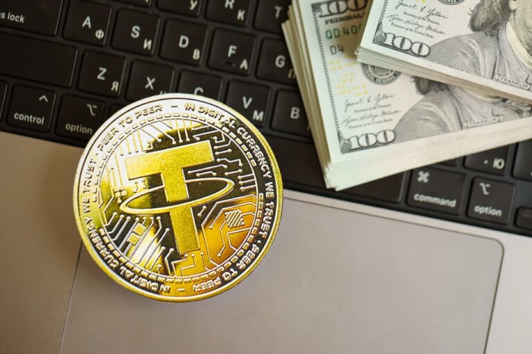 Kyiv,,Ukraine,-,August,17,,2024,Tether,Usdt,Coin,With