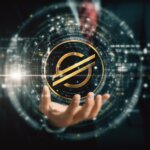 Futuristic,Digital,Background,Highlighting,Advanced,Cryptocurrency,And,Encryption,Technology,,Featuring