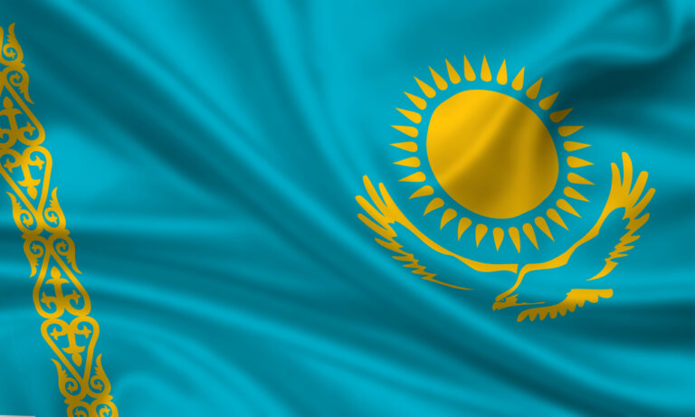 Fahne,Flagge,Kasachstan