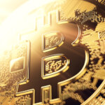 Bitcoin,In,Blurry,Close-up,Shot.,3d,Rendering