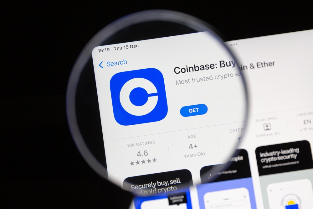 Ostersund,,Sweden,-,Dec,15,,2022:,Coinbase,App,Under,A
