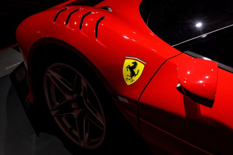 Maranello,,Italy,-,April,01,,2023:,Ferrari,Logo,On,The