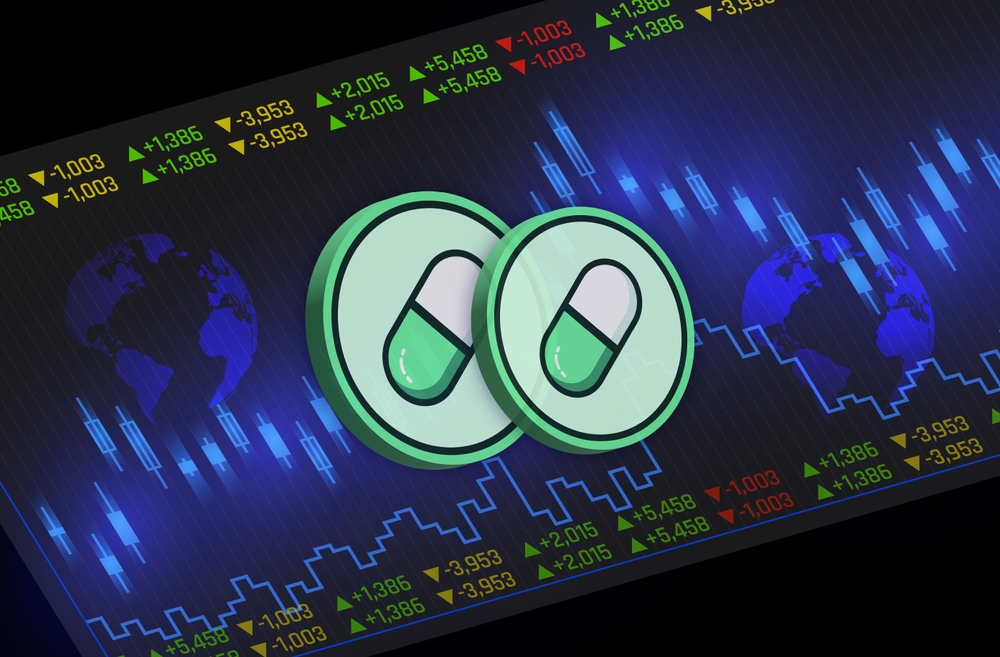 Pump.fun-pump,Cryptocurrency,Logos,On,Digital,Background.,3d,Illustrations.