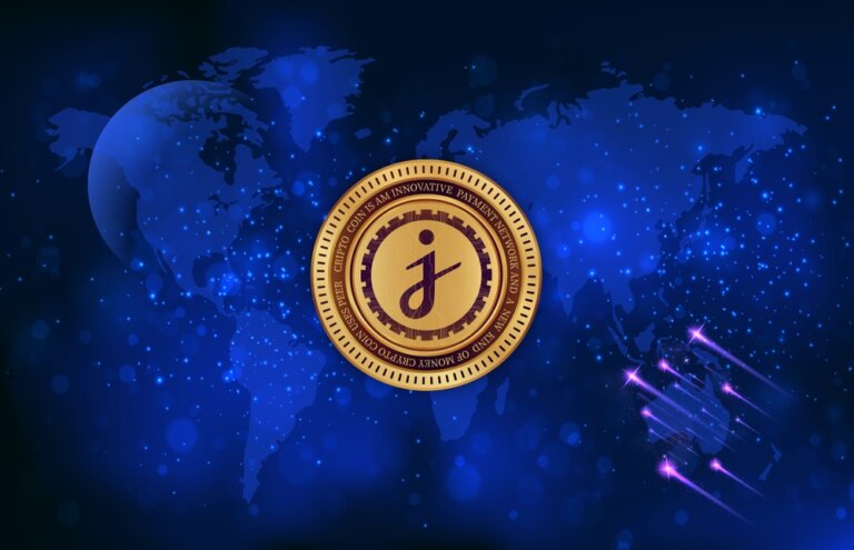 Jasmycoin-jasmy,Cryptocurrency,Images,On,Digital,Background.,3d,Illustrations.