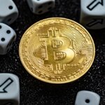 Close,Up,Bitcoin,And,Digital,Stock,Market,Graph,Bar,On