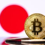 Gold,Metal,Coin,Bitcoin,On,The,Background,Of,The,Flag